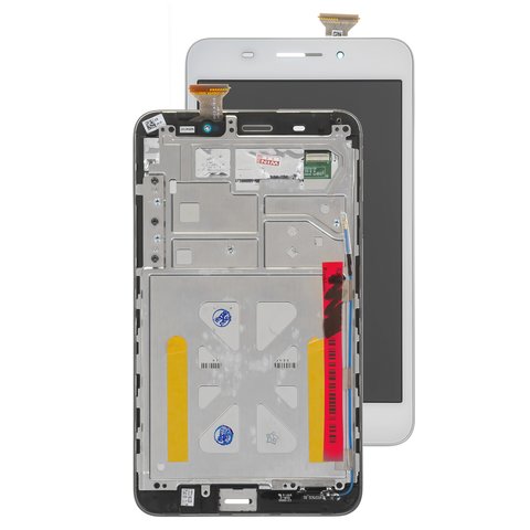 Дисплей для Asus FonePad 7 ME375, белый, с рамкой