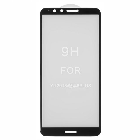 Захисне скло All Spares для Huawei Enjoy 8 Plus, Y9 2018 , 5D Full Glue, чорний, шар клею нанесений по всій поверхні
