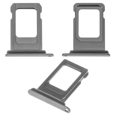 Тримач SIM карти для iPhone XS Max, сріблястий, single sim