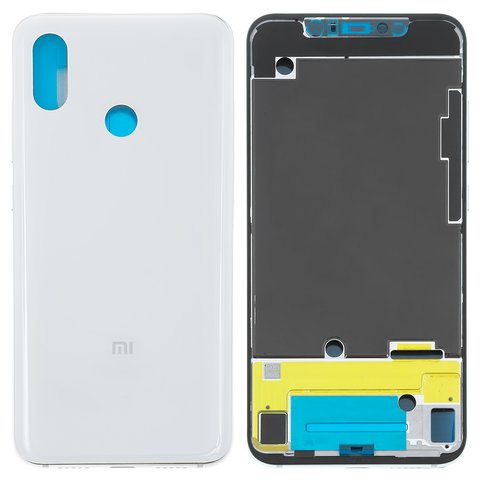 Корпус для Xiaomi Mi 8, Original PRC , белый, с боковыми кнопками, M1803E1A