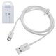 USB кабель Hoco X23, USB тип-C, USB тип-A, 100 см, 2 A, белый