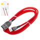 USB кабель Baseus Zinc Alloy, USB тип-A, Lightning, 100 см, 2 A, красный, #CALMW-09