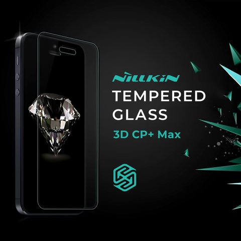 Захисне скло Nillkin 3D CP+ Max для Samsung G970 Galaxy S10e, 0,33 мм 9H, Анти відбитки, Full Screen, чорний, #6902048172531