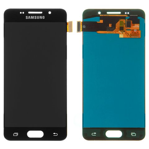 Дисплей для Samsung A310 Galaxy A3 2016 , чорний, без рамки, High Copy, OLED 