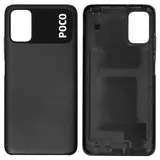 Задня панель корпуса для Xiaomi Poco M3, чорна, M2010J19CG