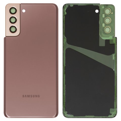 Задняя панель корпуса для Samsung G996 Galaxy S21 Plus 5G, золотистая, со стеклом камеры, phantom gold
