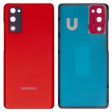 Задняя панель корпуса для Samsung G780 Galaxy S20 FE, G781 Galaxy S20 FE 5G, красная, со стеклом камеры, cloud red