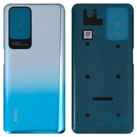 Задняя панель корпуса для Xiaomi Redmi 10, Redmi 10 2022 , голубая, 21061119AG, 21061119DG, sea blue