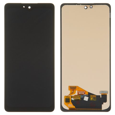 Дисплей для Samsung A725 Galaxy A72, A726 Galaxy A72 5G, чорний, з широким обідком, без рамки, High Copy, OLED 