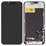 Дисплей для iPhone 13, черный, с рамкой, Copy, (TFT), JK