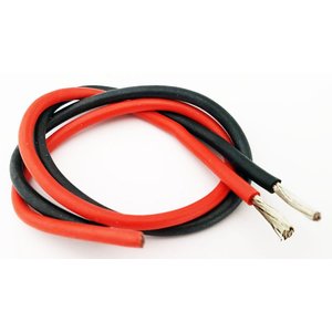 Провод в силиконовой изоляции 9AWG, 6,53 мм², 1 м, черный, UL3135