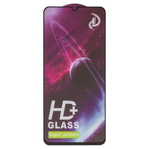 Защитное стекло для Realme C61, C63 4G, совместимо с чехлом, Full Glue, без упаковки , черный