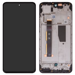 Дисплей для Motorola Moto G84, чорний, з рамкою, Original PRC , XT2347