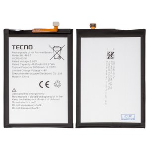 Акумулятор BL 48BT для Tecno Pop 5 BD2 , Li Polymer, 3,85 B, 5000 мАг, Original PRC 