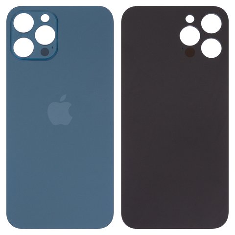 Задня панель корпуса для iPhone 12 Pro Max, синя, не потрібно знімати скло камери, Original PRC , big hole