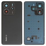 Задня панель корпуса для Xiaomi Redmi Note 14 5G, чорна, із склом камери, midnight black