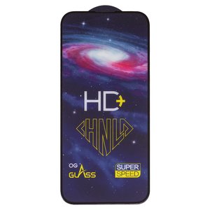 Защитное стекло HD+ для Apple iPhone 16 Pro Max, 0,33 мм 9H, совместимо с чехлом, Full Glue, черный