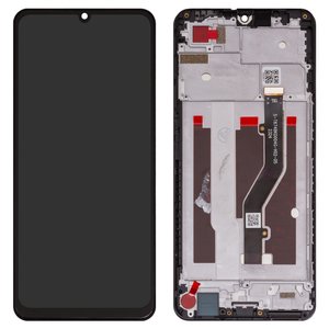 Дисплей для ZTE Blade V40 Vita, черный, с рамкой, High Copy