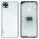 Задняя панель корпуса для Realme C12, серая, со стеклом камеры