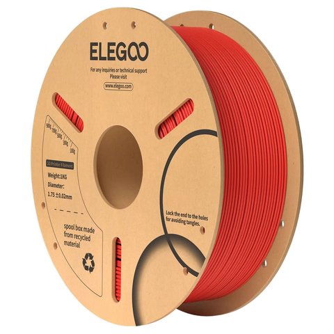 Філамент для 3D принтера ELEGOO PLA Red, 1 кг
