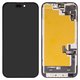 Дисплей для iPhone 15, чорний, з рамкою, High Copy, без помилки, (OLED), DD-OLED OEM soft, diagnosable
