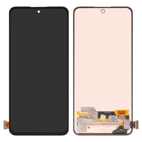 Дисплей для Xiaomi Redmi Note 14 4G, чорний, без рамки, Оригінал переклеєне скло , 161.5mm, 24117RN76E, EU version