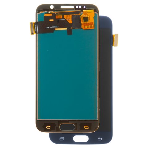 Pantalla LCD puede usarse con Samsung G920 Galaxy S6, azul, con ajuste de brillo, Best copy, sin marco, Copy, TFT 