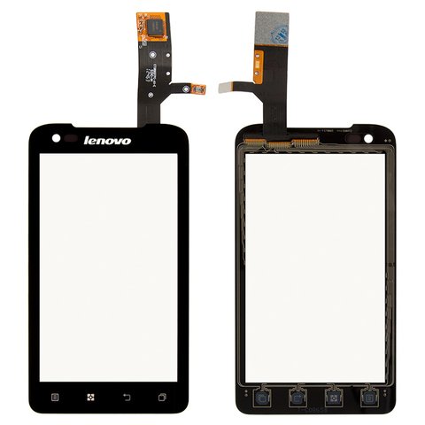 Touchscreen compatible with Lenovo A660, black 