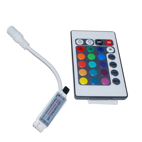 IR Remote Controller for RGB 3528 5050 5630 LED Strips 12 V, 6 A 