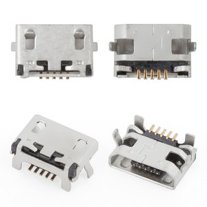 Charge Connector compatible with Lenovo IdeaTab A10 70 A7600 ; Lenovo A5000, A7000, 5 pin, micro USB type B 