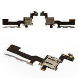 Flat Cable compatible with HTC One M9, (with memory card connector)