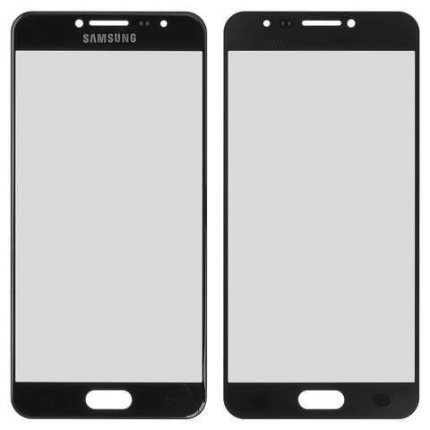 Vidrio de carcasa puede usarse con Samsung C5000 Galaxy C5, 2.5D, negro