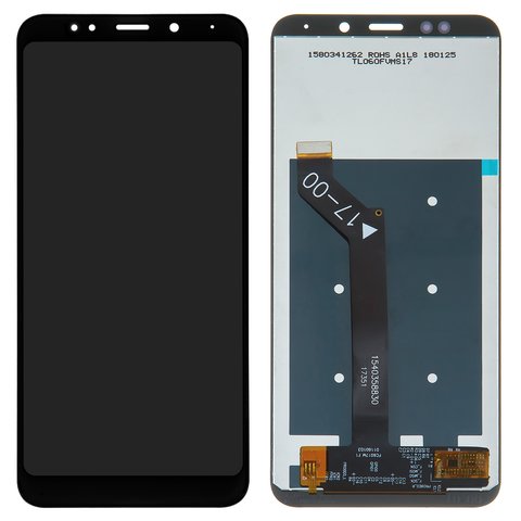 Pantalla LCD puede usarse con Xiaomi Redmi 5 Plus, negro, Original PRC 