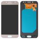 Pantalla LCD puede usarse con Samsung J530 Galaxy J5 (2017), dorado, sin marco, High Copy, con borde ancho, (OLED)