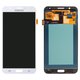 LCD compatible with Samsung J700 Galaxy J7, (white, without frame, High Copy, (OLED))