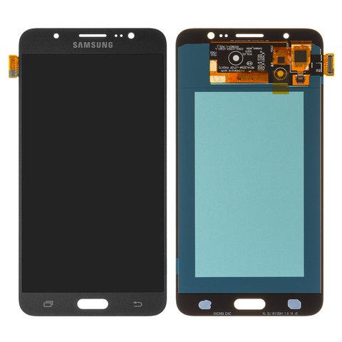 Pantalla LCD puede usarse con Samsung J710 Galaxy J7 2016 , negro, sin marco, High Copy, OLED 