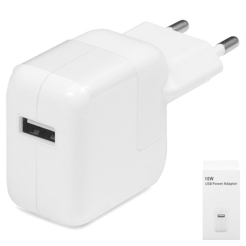 Mains Charger compatible with Apple Cell Phones; Apple Tablets, 10.5 W, white, 1 output 