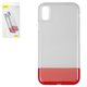 Case Baseus compatible with iPhone XR, (red, transparent, silicone, plastic) #WIAPIPH61-RY09