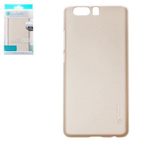Case Nillkin Super Frosted Shield compatible with Huawei P10 Plus, golden, matt, plastic  #6902048139794