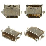 Charge Connector compatible with Motorola XT1925 Moto G6, XT1926 Moto G6 Plus, (24 pin, USB type C)