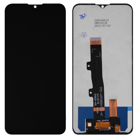Дисплей для Motorola PAMH0001IN Moto E7 Power, XT2095 Moto E7, XT2097 Moto E7i Power, черный, без рамки, High Copy