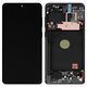 LCD compatible with Samsung N770 Galaxy Note 10 Lite, (black, with frame, Original (PRC))