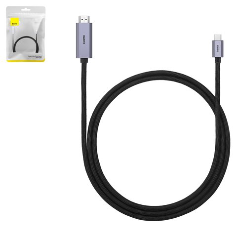 HDMI Cable Baseus High Definition Series Graphene, USB type C, HDMI, 1 m, 4K  #WKGQ010001