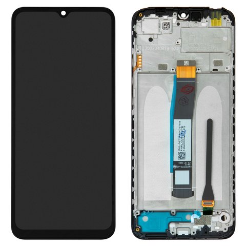 LCD compatible with Xiaomi Poco C40, Redmi 10C, black, with frame, Original PRC  