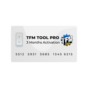 Activación TFM Tool Pro para 3 meses