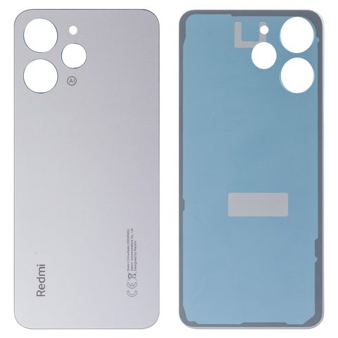 Housing Back Cover compatible with Xiaomi Redmi 12, gray 