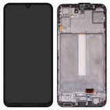 LCD compatible with Samsung M346 Galaxy M34, (black, with frame, Original (PRC))