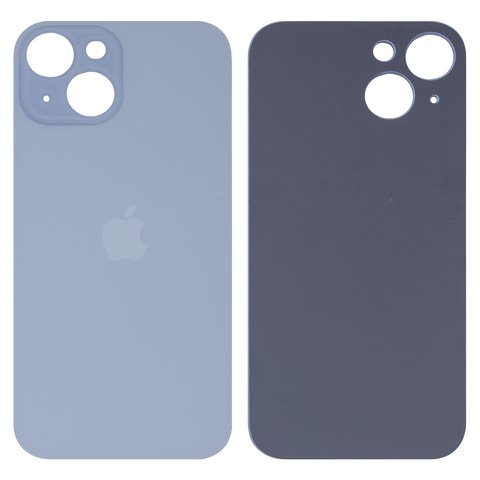 Housing Back Cover compatible with iPhone 15, blue, no need to remove the camera glass, HC, big hole 