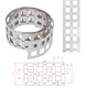 Cinta de níquel para soldar baterías 18650 3P, 0.2 mm, 18.5 mm, 1 m, acero niquelado