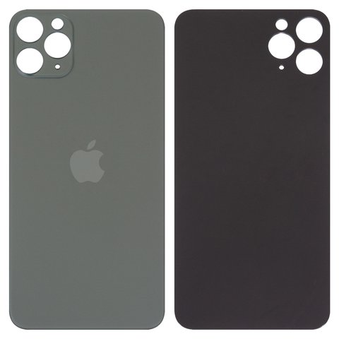 Housing Back Cover compatible with iPhone 11 Pro Max, green, no need to remove the camera glass, Original PRC , big hole, matte midnight green 